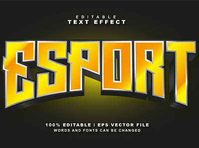 Esport Text Effect graphic