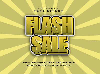 Flash Sale Text Effect graphic