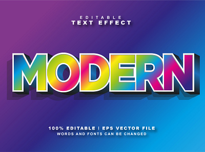 Modern Text Effect graphic
