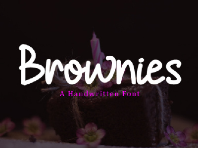 Brownies Font cute design font handwritten logotype typography