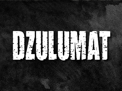 Dzulumat Font branding design font graphic halloween horror letter logo logotype scary typography