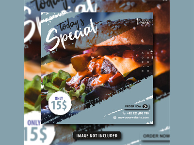 Social Media Food Post Banner Template