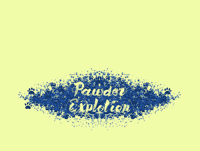 pawder explotion branding graphic design