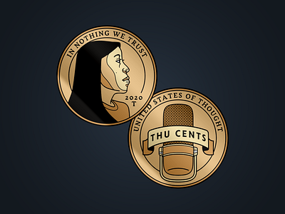 Thu Cents branding coin design emblem identity illustration logo mark