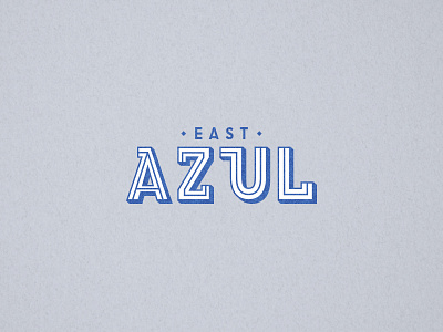 East Azul apartments branding logo mark typography