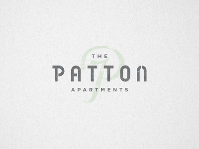 The Patton Apartments apartments brand identity logo mark typography
