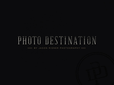 Photo Destination brand logo mark photography typography