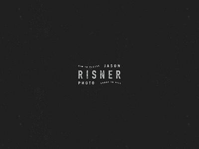 Risner Photo brand identity logo mark photography