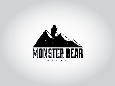 Monster Bear Media bear branding design logo media monster