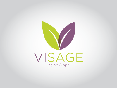 Visage concept design internship logo salon spa visage