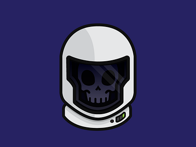 Who turned out the lights!? doctor who illustration library scifi skull spacesuit