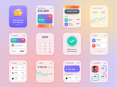 Apple watch apple apple watch banking chart creditcard finance gradient interaction light small stock transfer transparent typography ui ux uxui wallet watchos white