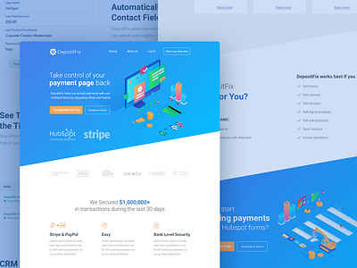 Payment integration system web page by Roman on Dribbble