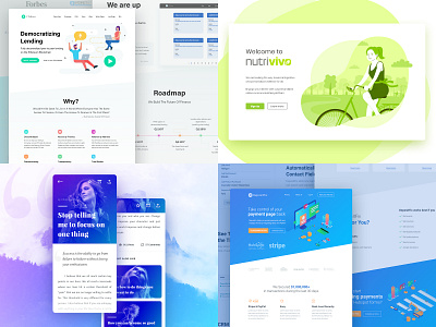 2018 animation app button color currency design flat gradient illustration interaction landing landing page light motion page typography ui ux web white