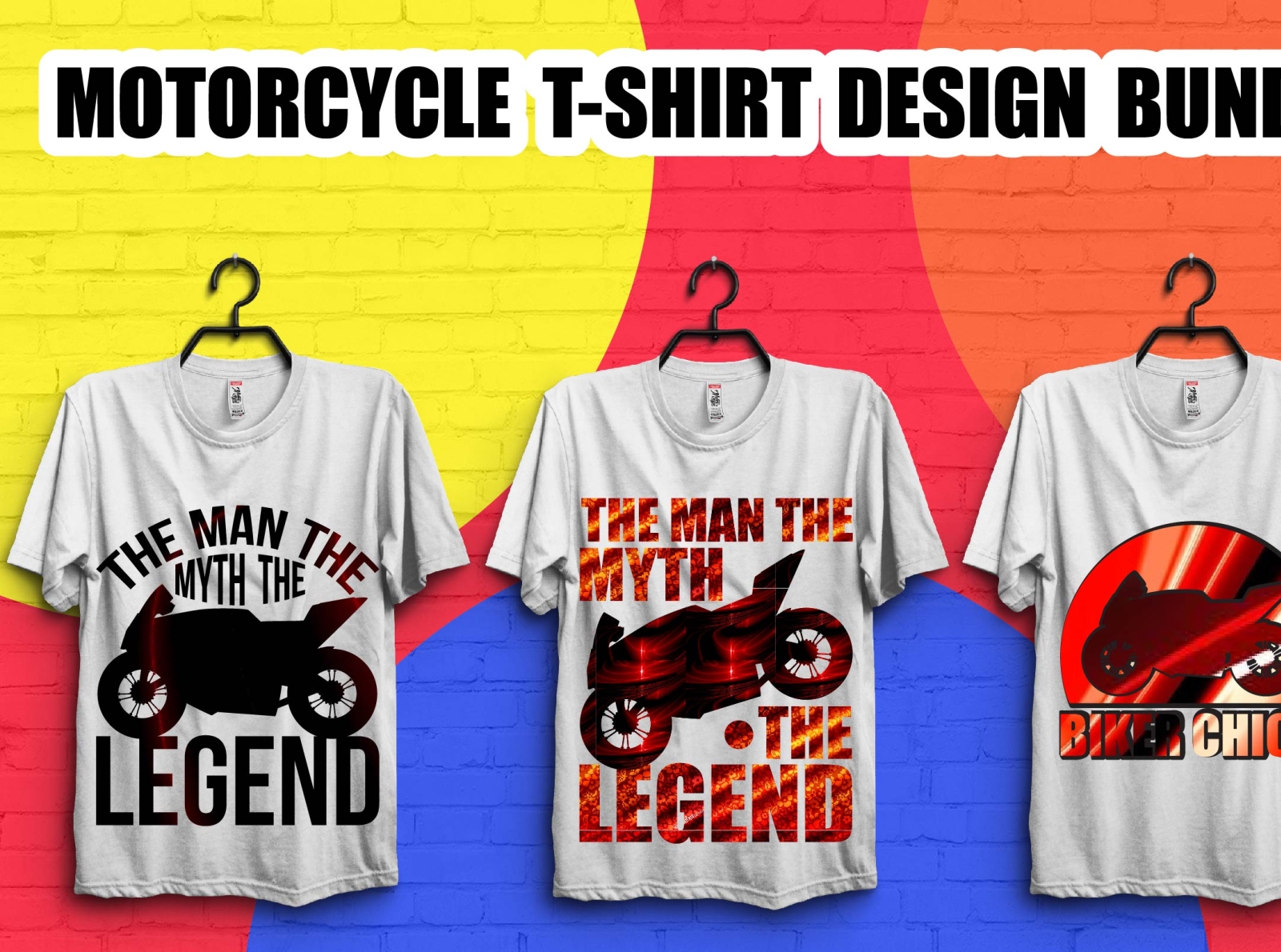 Motorcycle T-shirt Design Bundle by Md Rifat Hosen on Dribbble