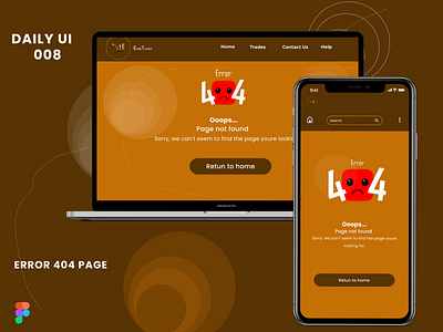 Error page app branding dailyui design ui