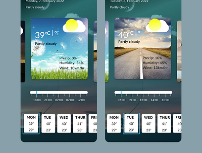 Weather app branding dailyui design ui
