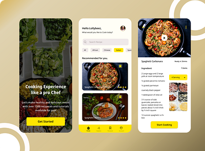 Recipe. 3d app branding dailyui design ui ux