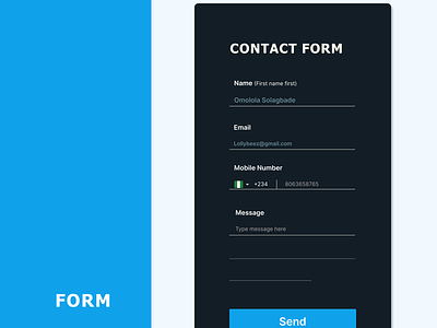 Daily UI day 082. Form