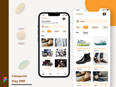 Product categories by Solagbade Omolola O. on Dribbble