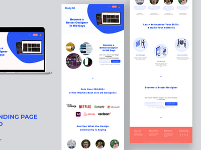 Daily Ui landing page redesign.