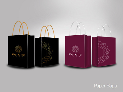 Paper Bags artwork bag chic design elegant jewellery logo luxury paper