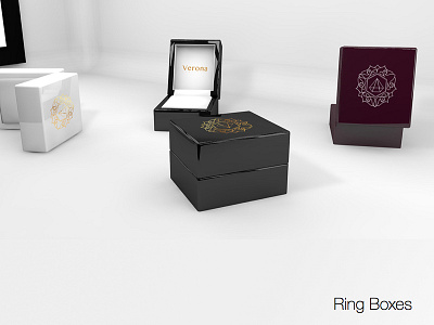 Ring Boxes 3d artwork box diamond jewellery ring verona