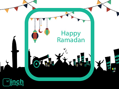 Happy Ramadan. design fourteen happy illustrator inch ramadan sketch