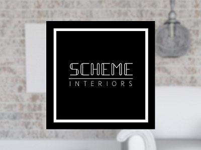 Scheme Logo (Black) decorating design interiors logo scheme