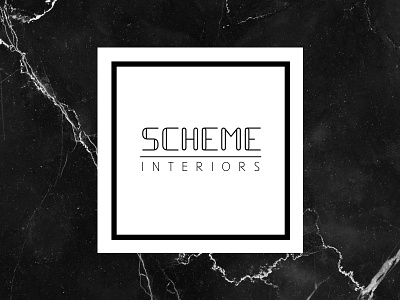 Scheme Logo (White) decorating design interiors logo scheme