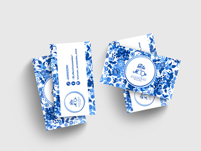 Business Card (BluMoon) accessories blue businesscard design mockup store