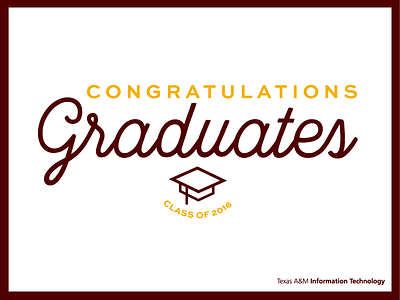 Congratulations Graduates - Summer '16