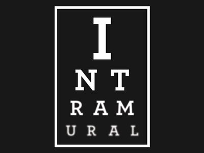 Intramural - "Eye Chart" Shirt Design