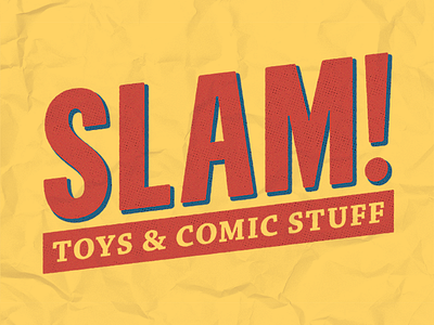 Slam! Logo brand comic comic book logo slam vintage