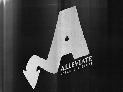 Finalized Alleviate Logo a brand clothing brand letter letter mark logo mark texture