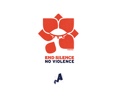 End Silence. No Violence. alleviate eye lotus flower metoo political sexual assault silence violence women