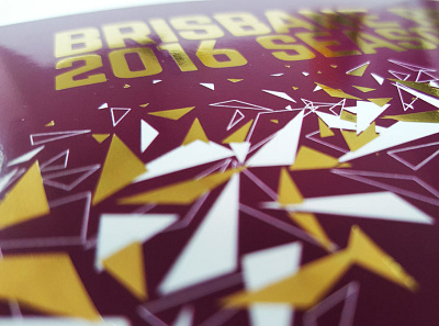 Brisbane Broncos - Season Launch Invitation branding design die cut event graphic design hot foil invitation