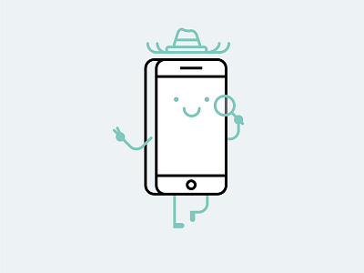 Go Go Gadget! 🕵🏼 2d adobeillustator flat gadget illustration phone