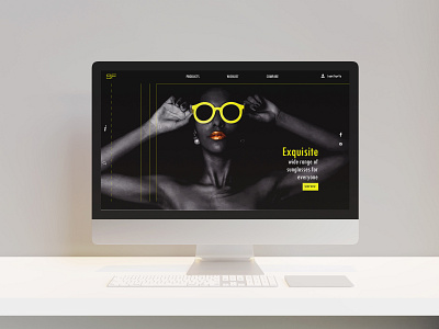 Website Landing Page - Daily UI Challenge Day 003 adobe illustrator adobe photoshop adobe xd behance black branding cooldesigns creative daily challenge dailyui design dribbble ideas illustration landing page neon glow newideas website yellow