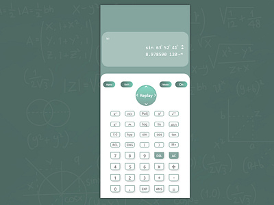 Daily UI Challenge Day 004 - Calculator (Normal to Scientific)