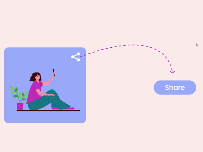 Daily UI Challenge Day 010 - Animated Share Button