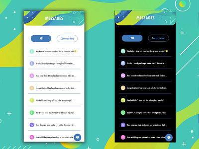 Direct Messaging - DailyUI Day 013 3d animation behance branding colorful cooldesigns creative design direct message dribbble graphic design illustration light logo mobile motion graphics ui ux uxui vector