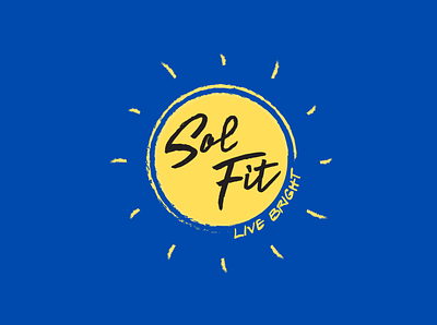 SolFit Beverly: live bright apparel branding design fitness illustration logo logodesign vector