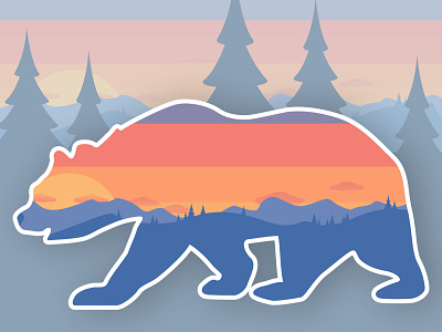 The Bear bear design illustration nature vector
