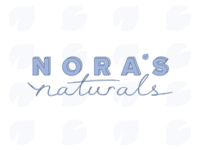 Nora's Naturals: logo design branding design illustrator logo natural vector