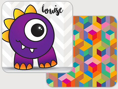 Friendly Monster Memory Cards: Louise