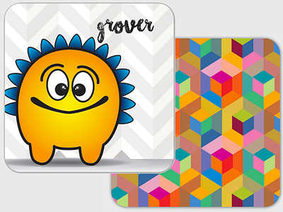 Friendly Monster Memory Cards: Grover