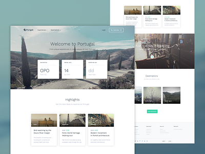 Tourism homepage book booking experiences landing page search tourism travel trip ui ux website