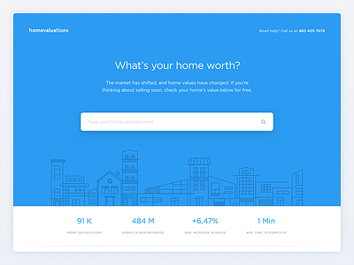 Home valuations Landing Page