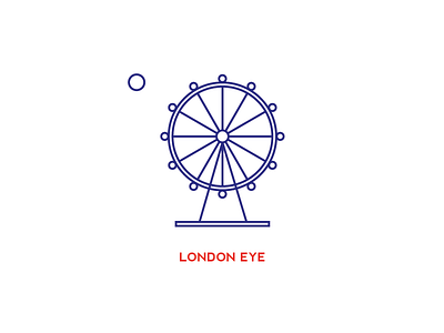 London eye ai city eye illustration illustrator london stroke vector